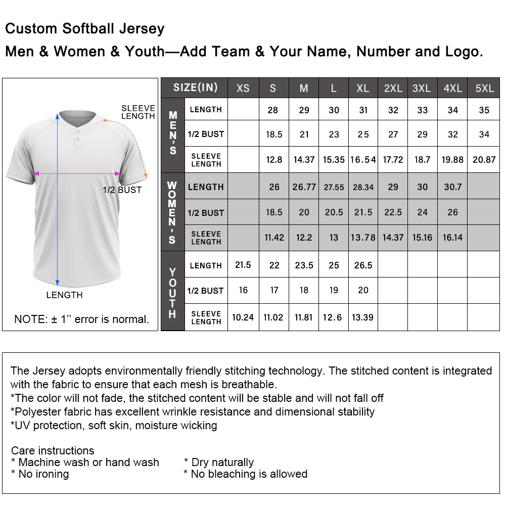 Black Softball Jersey USA | Men's Custom Softball Jerseys